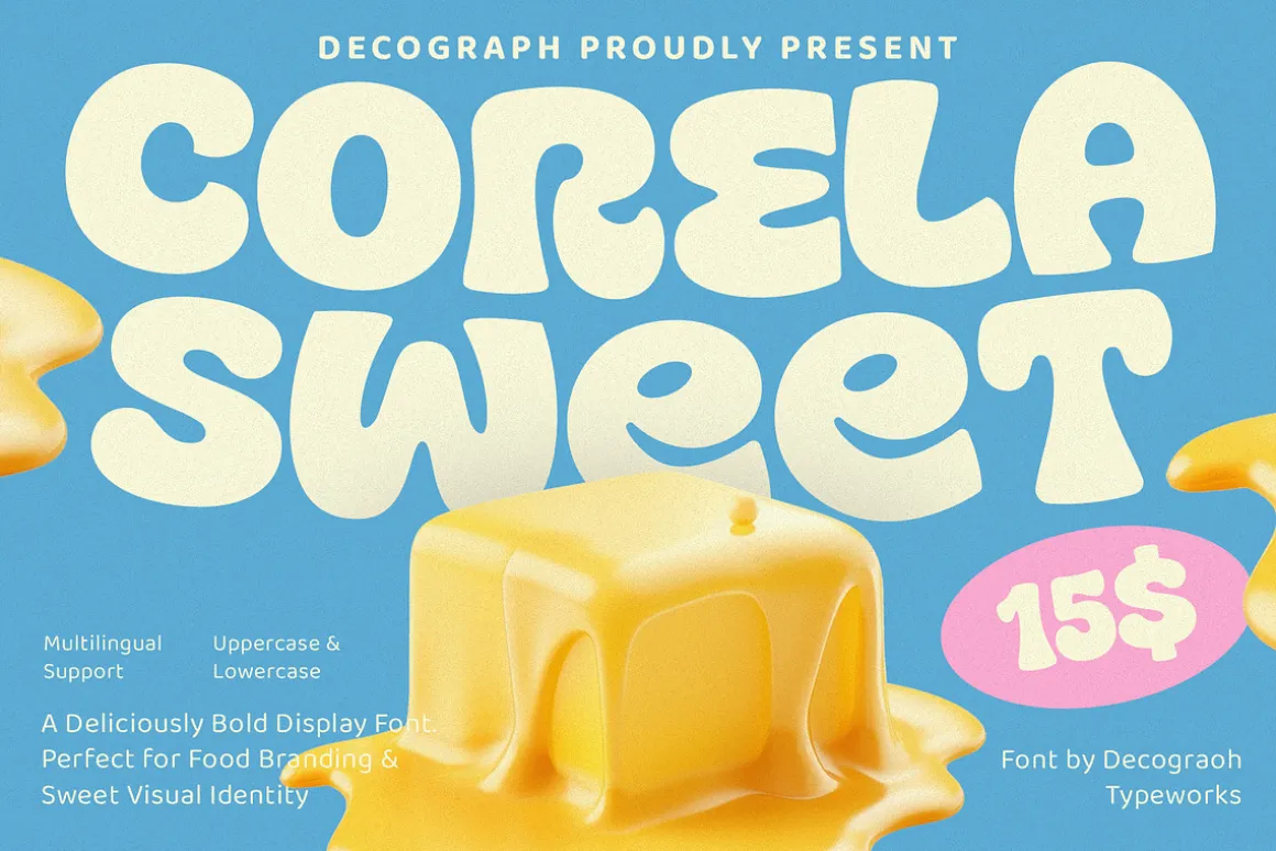 Corela Sweet - Food BoldDisplay Font