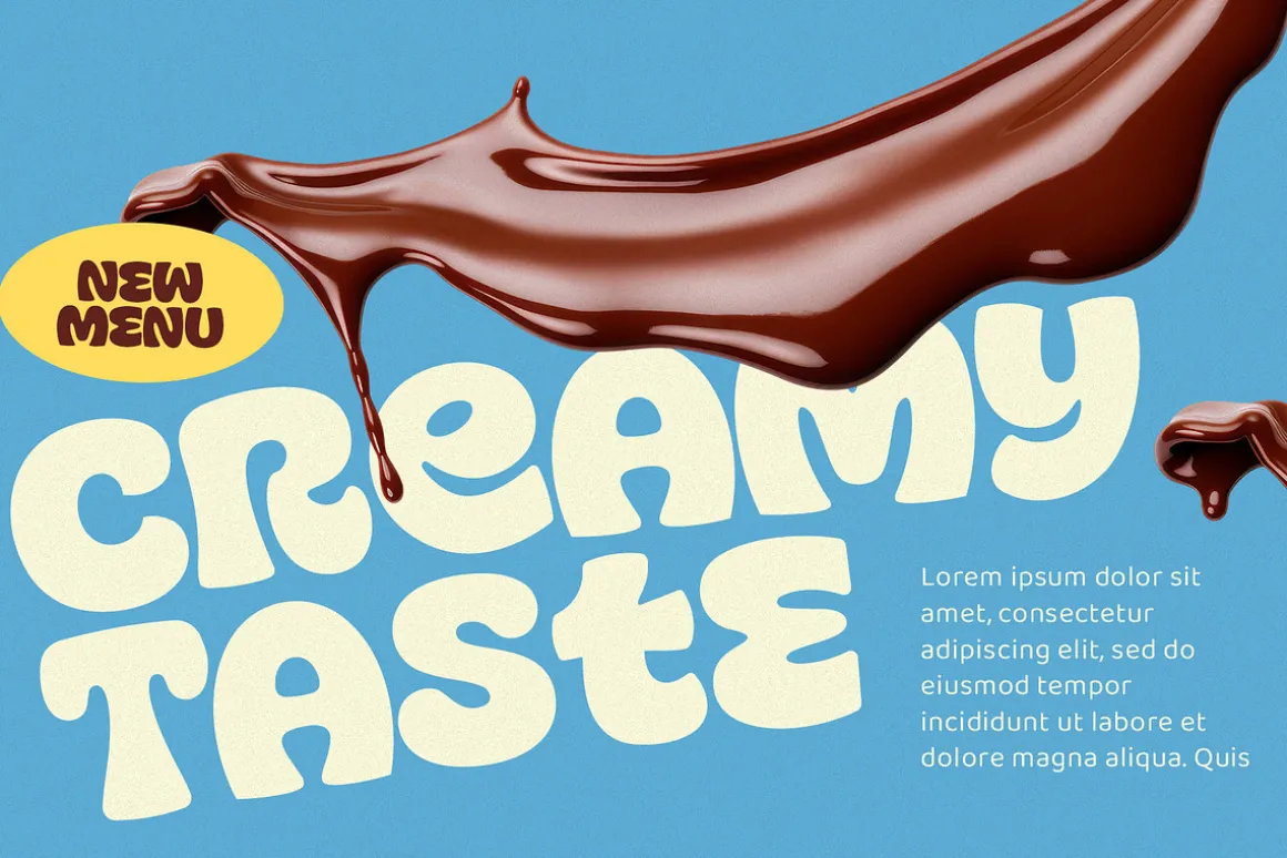 Corela Sweet - Food BoldDisplay Font