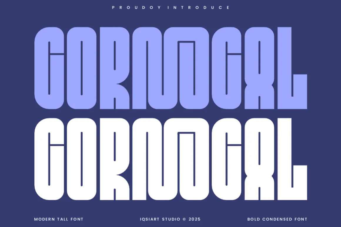 Cornocal - Condensed Tall Font