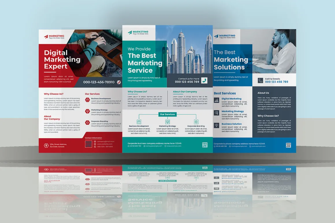 3 Corporate Business Flyer Template