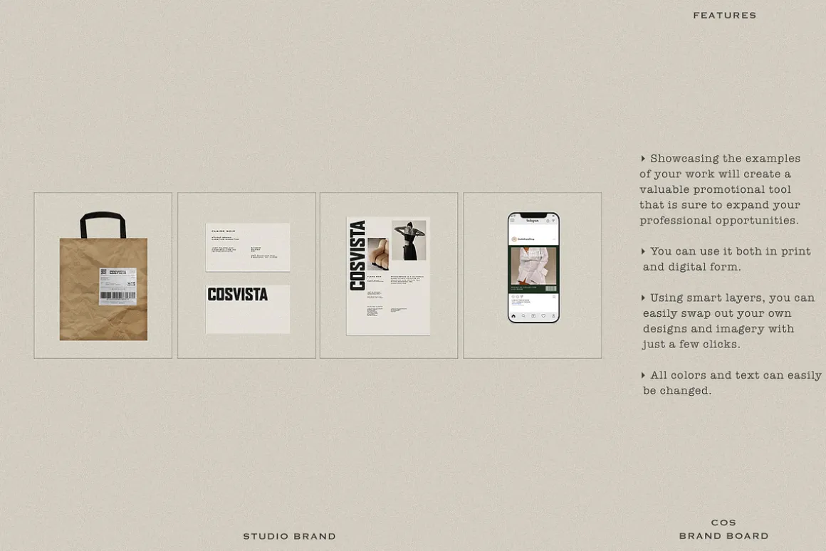 COS | Brand Board | Canva & InDesign