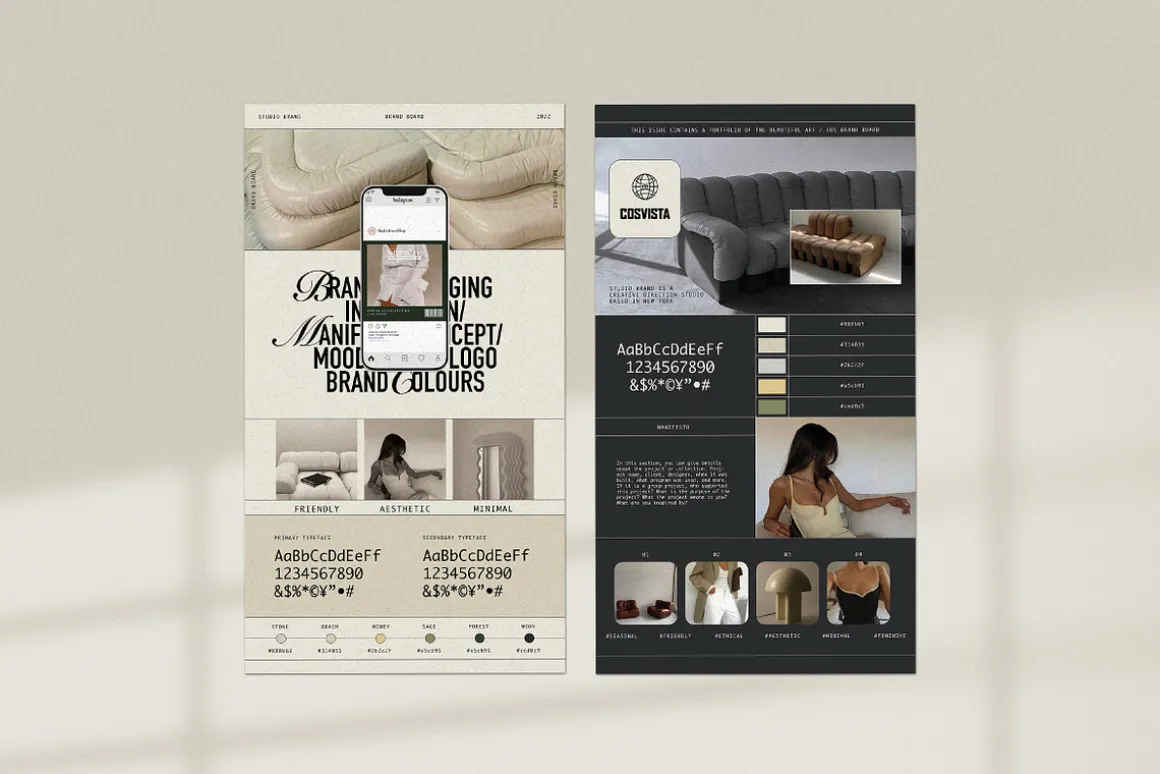 COS | Brand Board | Canva & InDesign