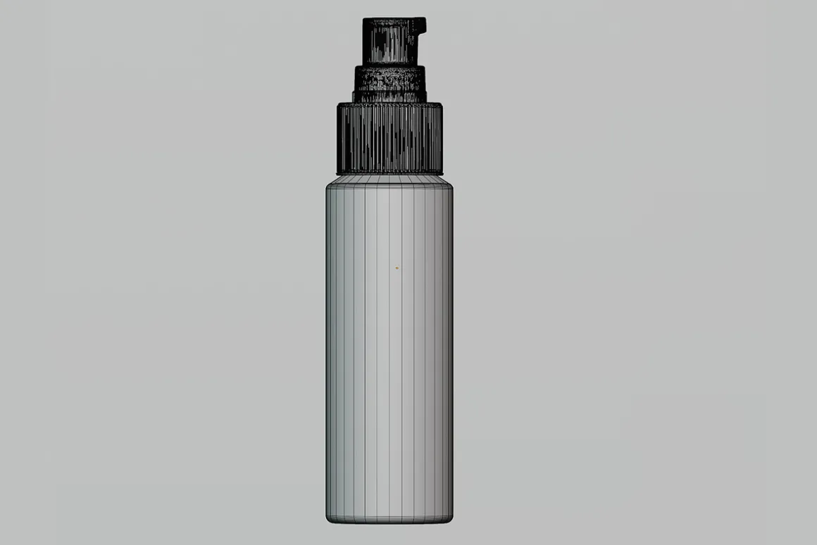 Cosmetic bottle 3d model 08