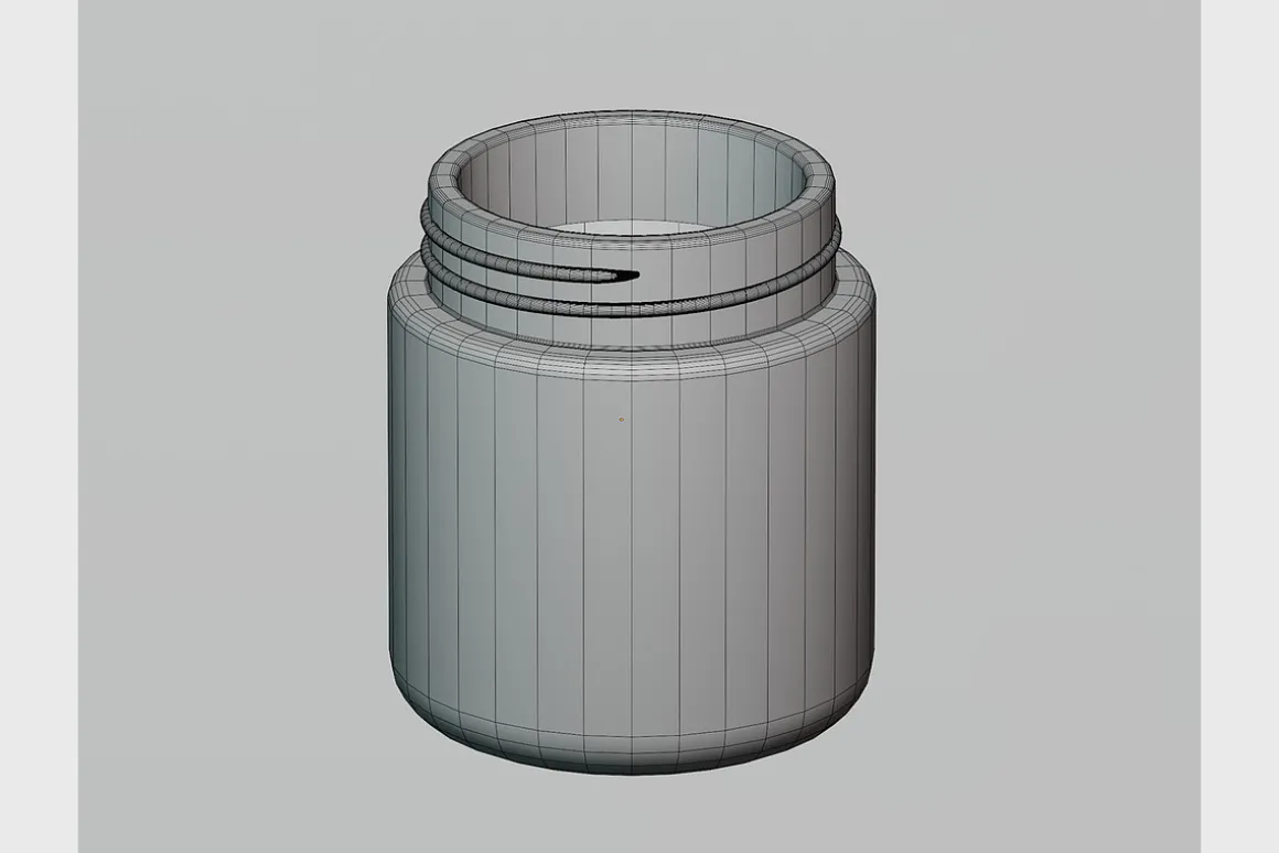 Cosmetic bottle 3d model 04