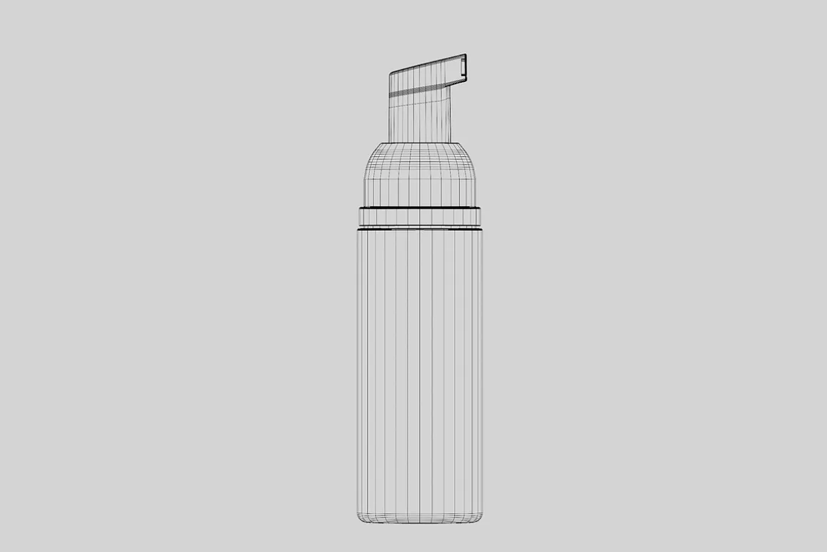 Cosmetic bottle 3d model 07