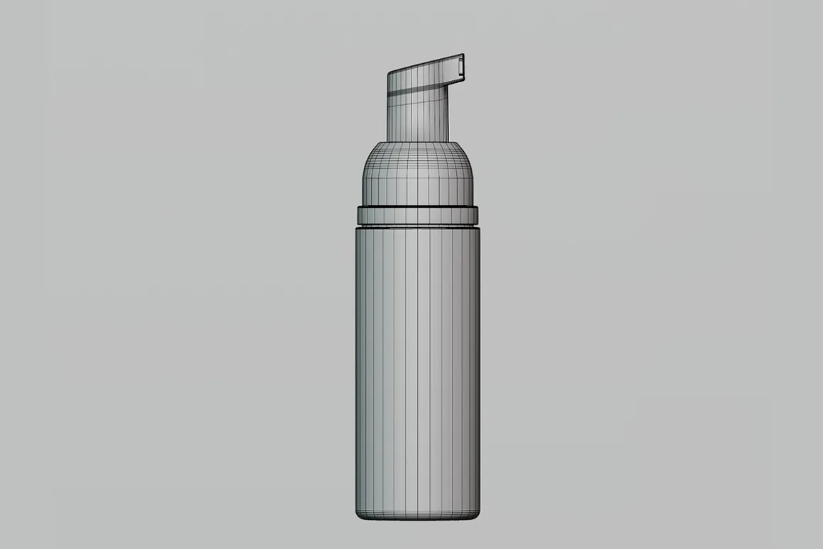 Cosmetic bottle 3d model 07
