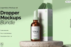 Cosmetic dropper bundle
