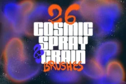 Cosmic spray and grain brushes set