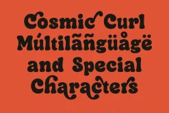 Cosmic Curl Font