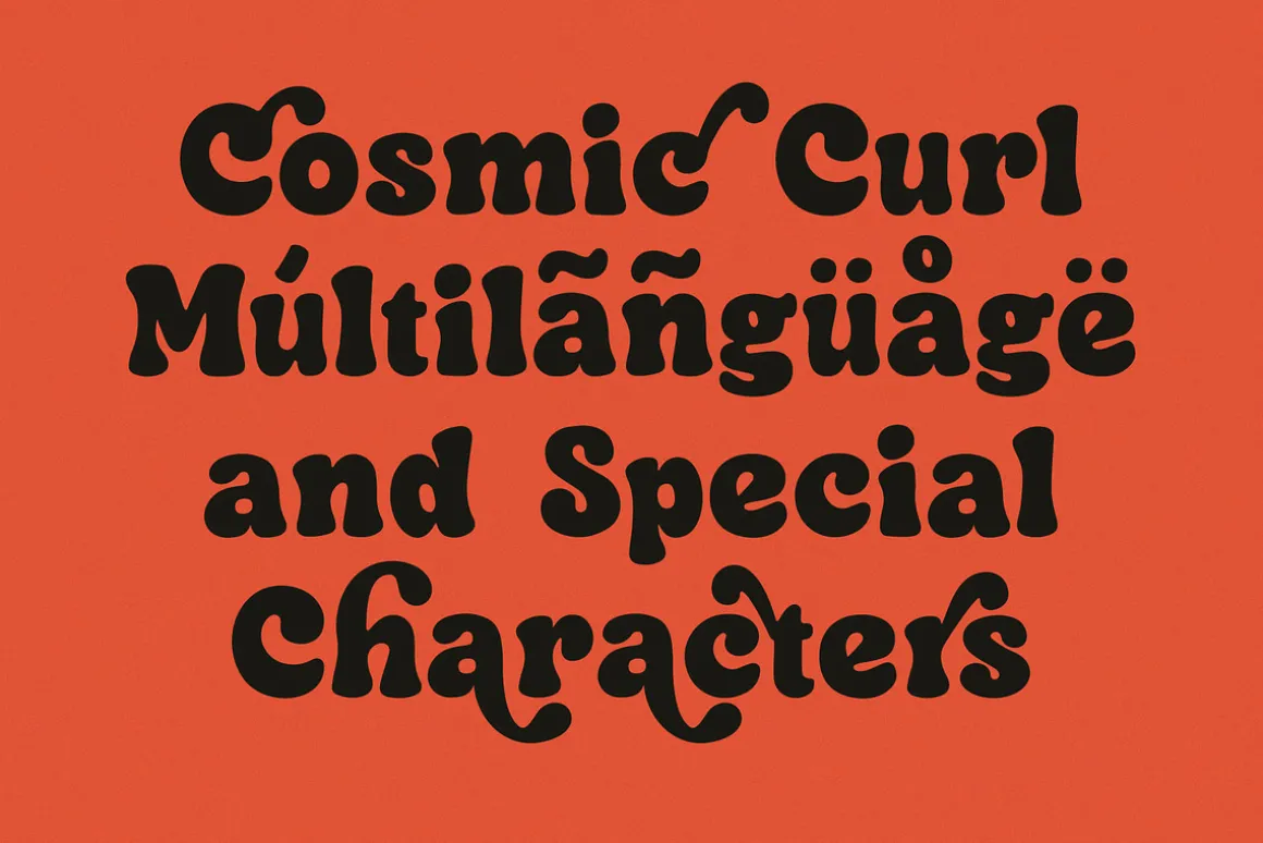 Cosmic Curl Font
