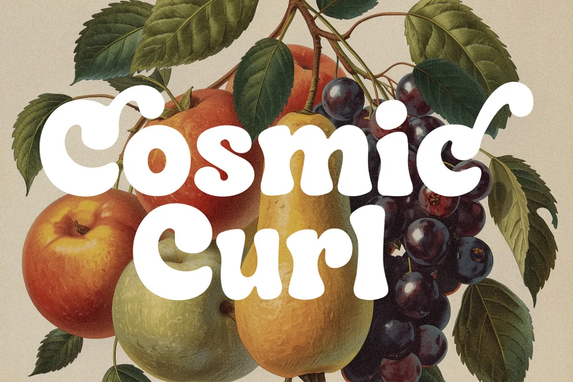 Cosmic Curl Font