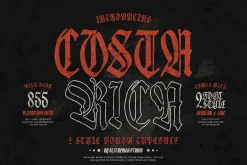 Costa Rica Old Blackletter