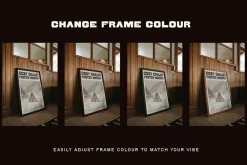 Cosy mid-century style Poster Mockup