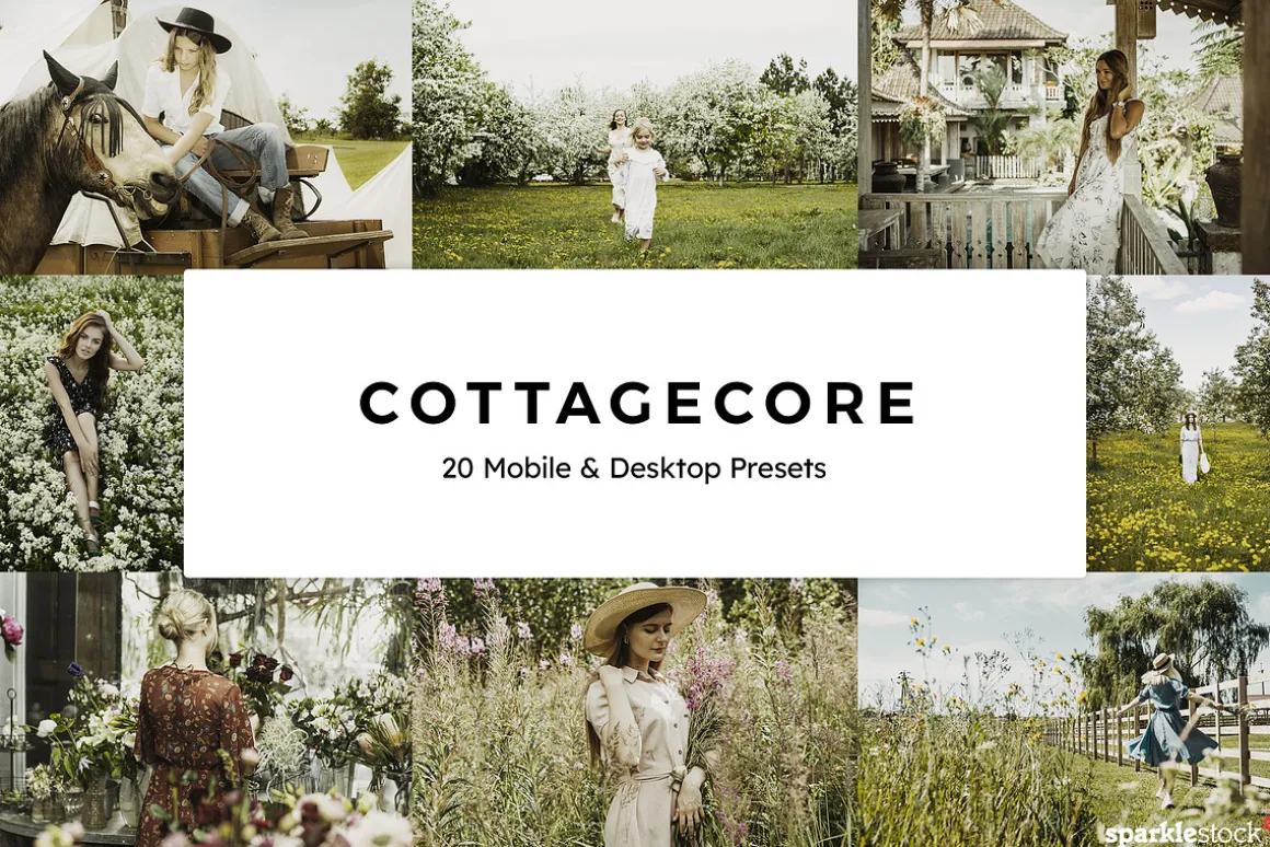 20 Cottagecore Lightroom Presets