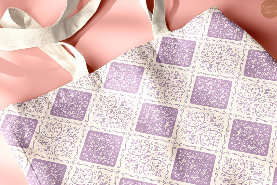 Cottagecore Pattern 5 Romantic Tiles