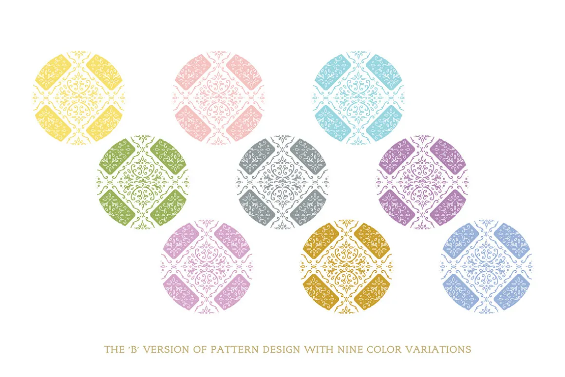 Cottagecore Pattern 5 Romantic Tiles