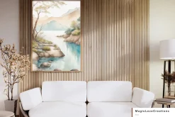 Cougar Landscape Printable Wall Art