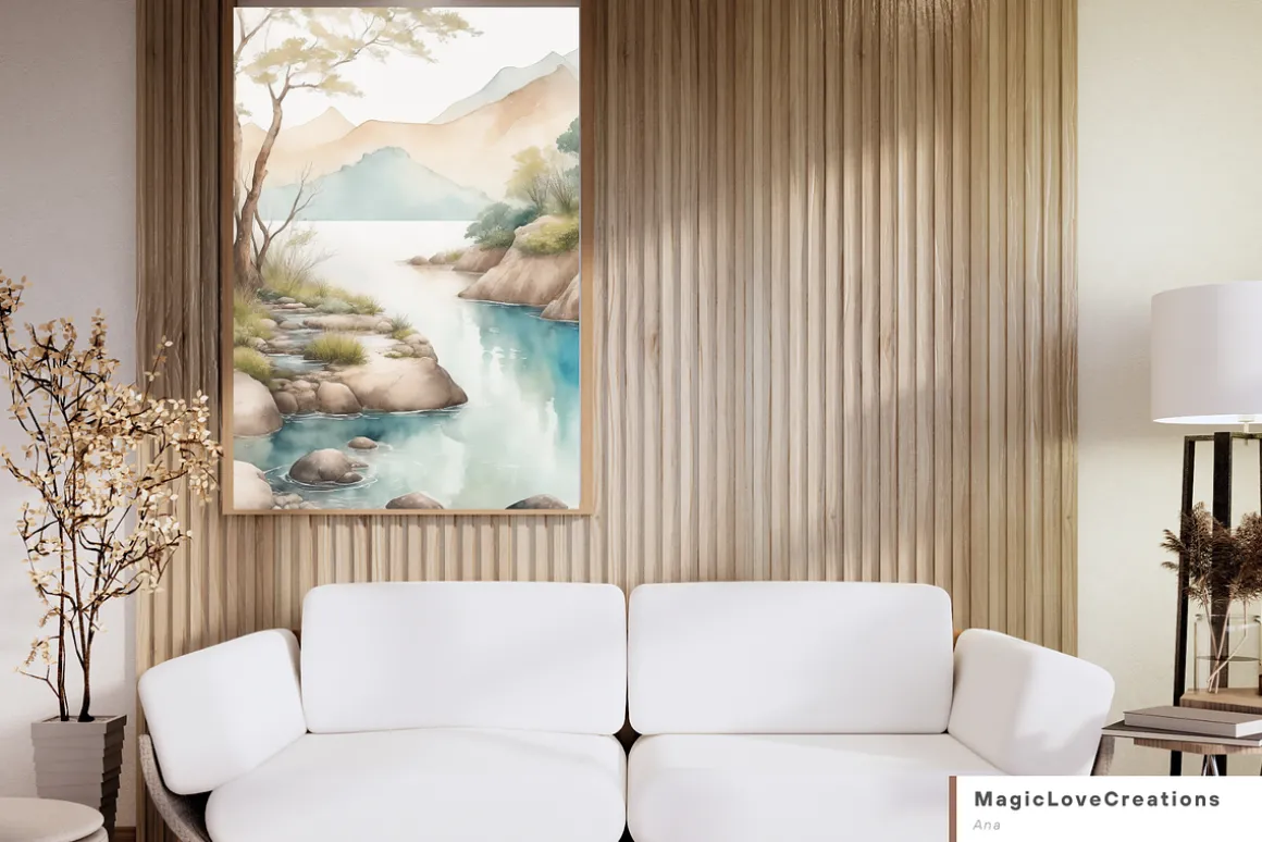 Cougar Landscape Printable Wall Art