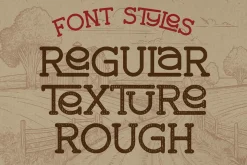 Country Road Vintage Label Font