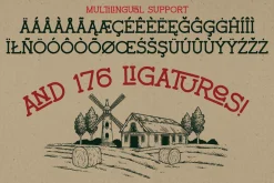 Country Road Vintage Label Font