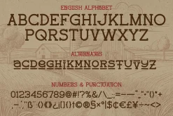 Country Road Vintage Label Font