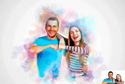 Couple Paint Art Photoshop Action