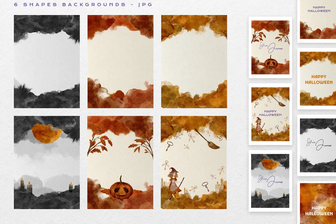 Coven Halloween Clipart Collection