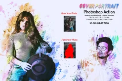 Cover Portrait Photoshop Action