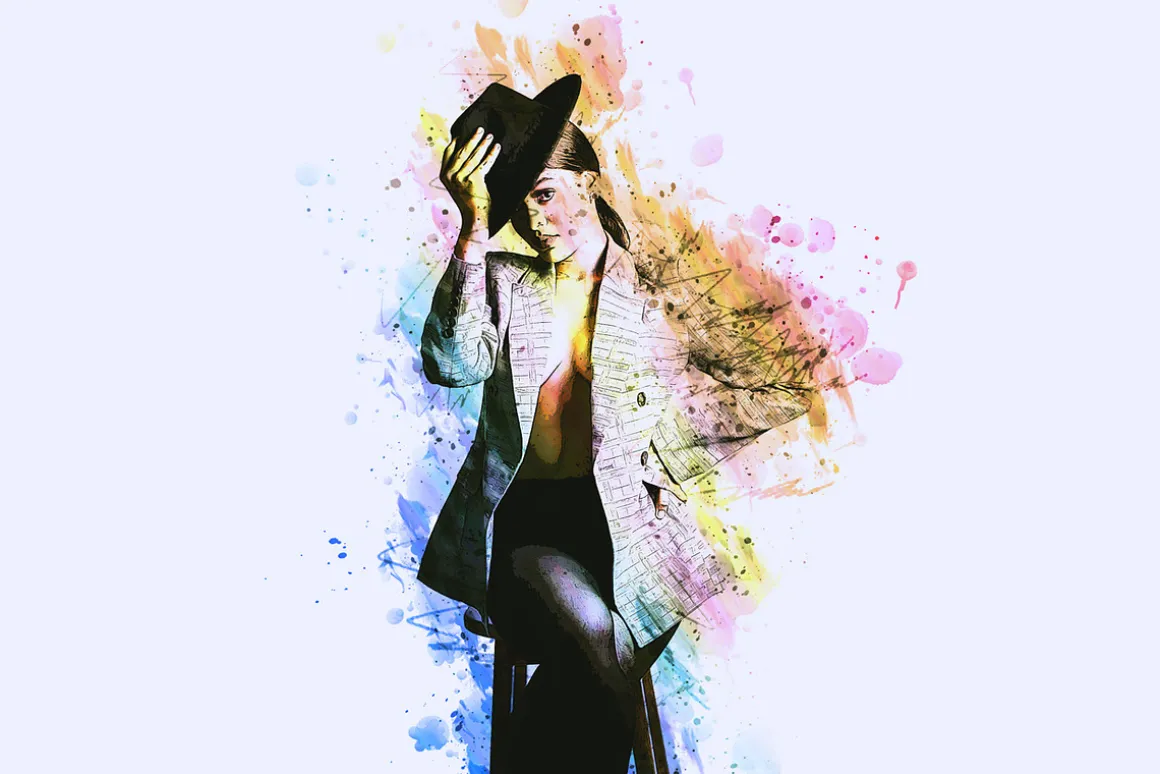 Cover Portrait Photoshop Action