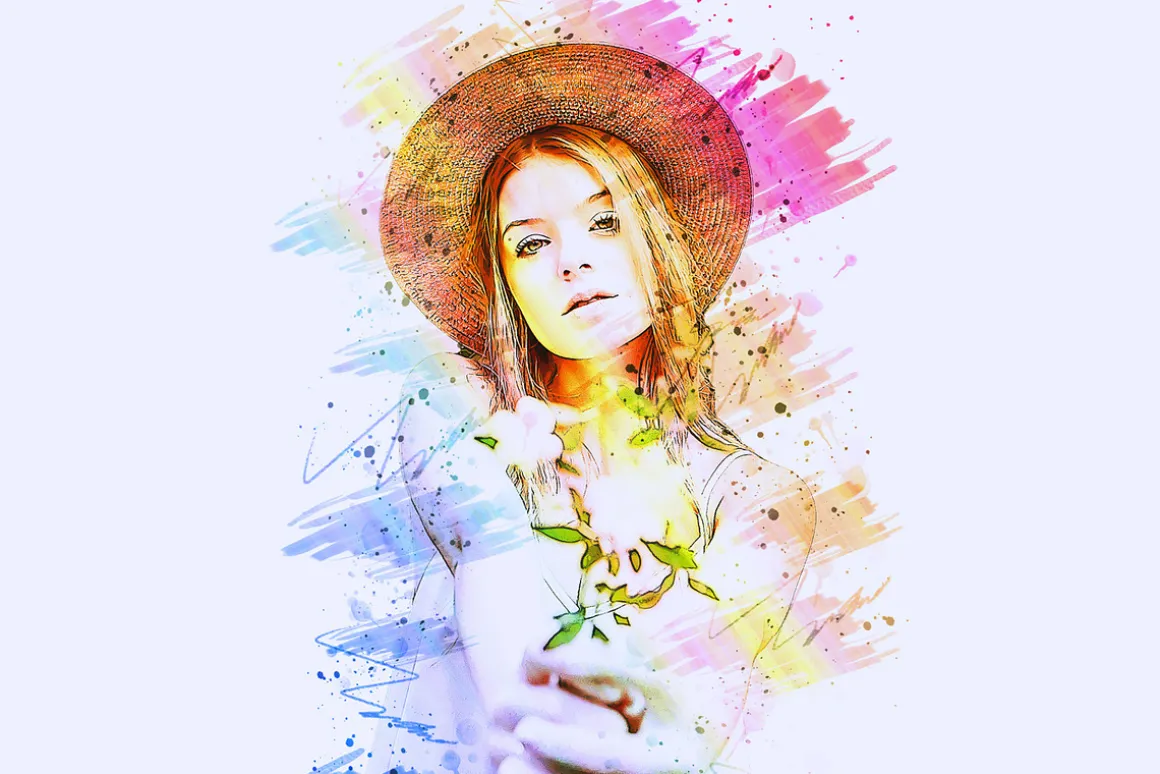 Cover Portrait Photoshop Action