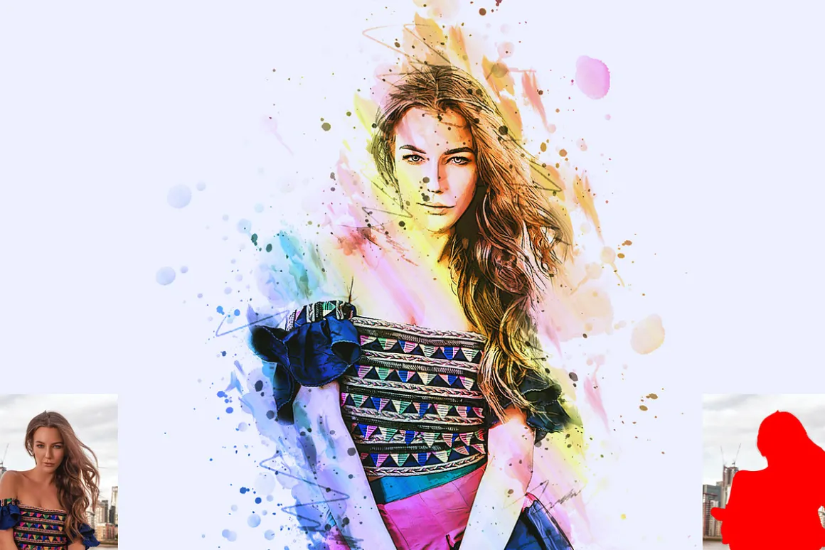 Cover Portrait Photoshop Action