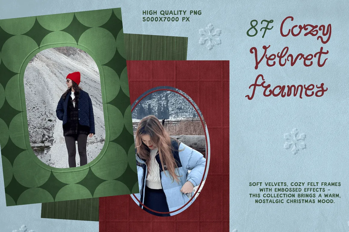 Cozy Velvet Frames collection