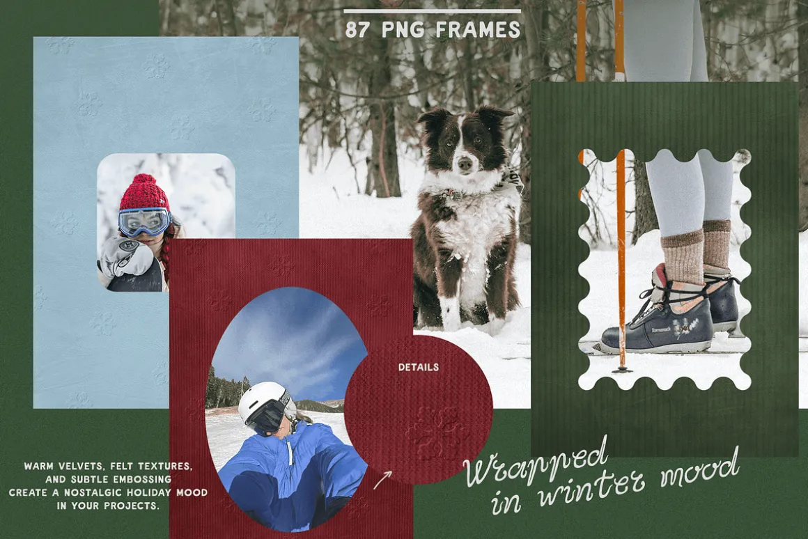 Cozy Velvet Frames collection