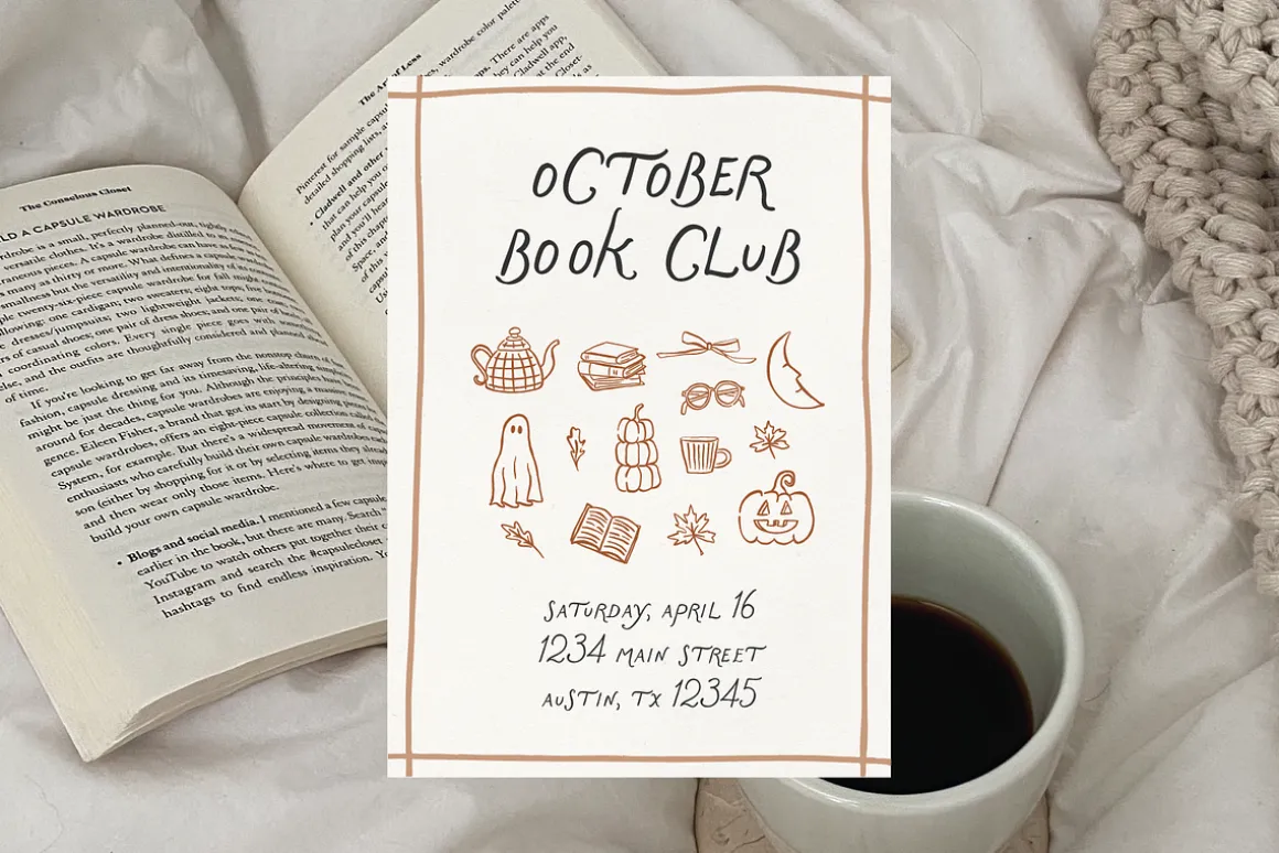 Cozy Autumn Hand Drawn SVG Elements