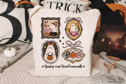 Cozy Halloween Frames PNG Clipart