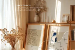 COZY HOME OFFICE | Frame mockup set