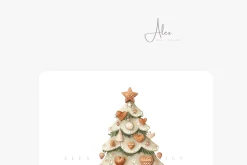 Cozy White Christmas Clipart Set