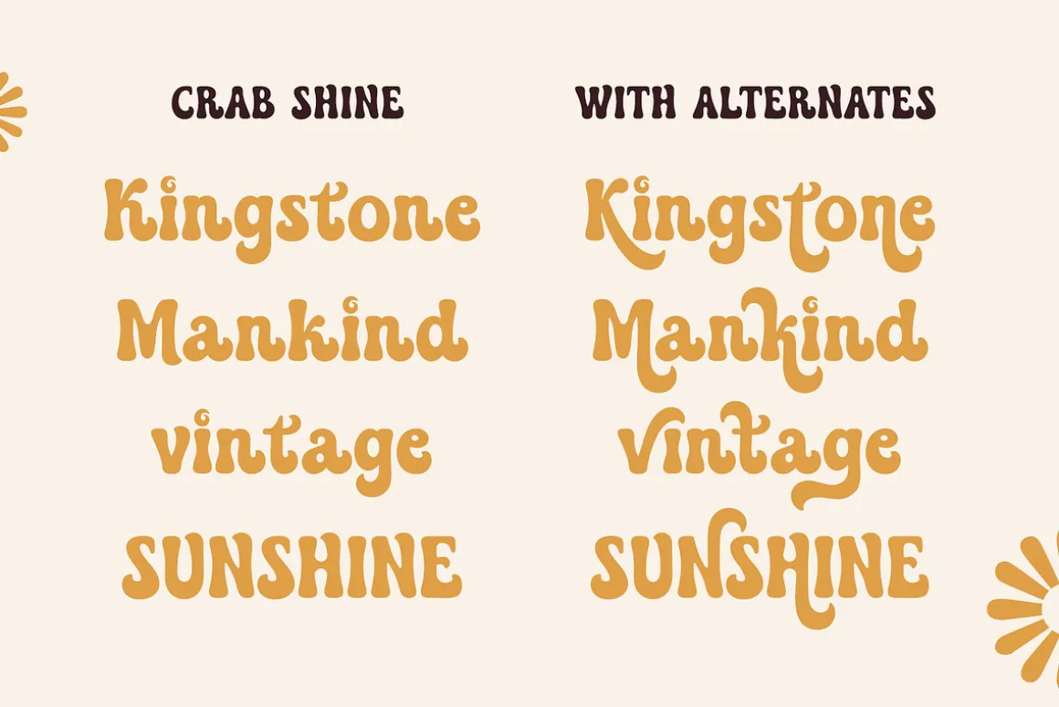 Crab Shine - Cool Retro Font
