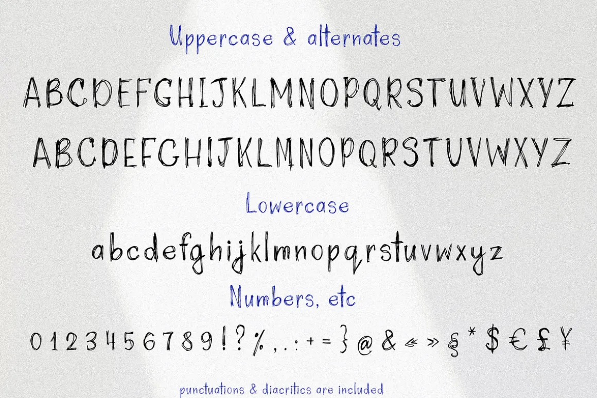 Crazy Jump scribble font handwritten