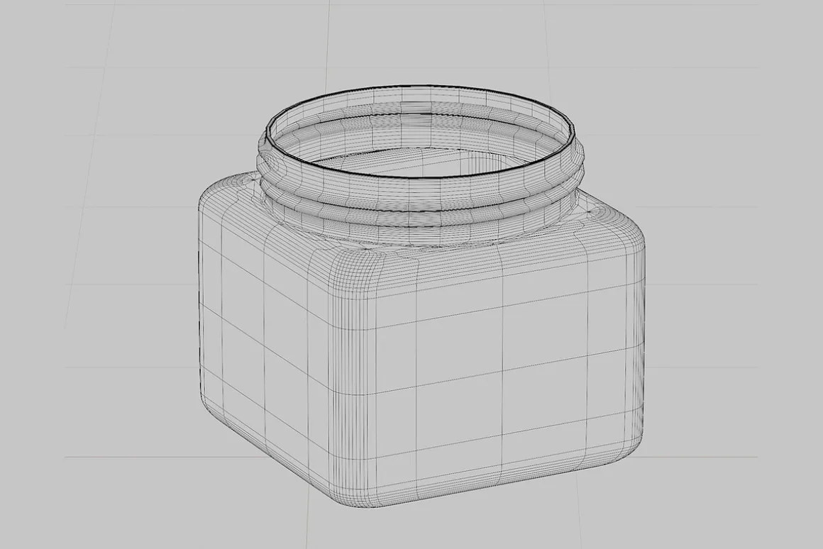 Cream jar 03