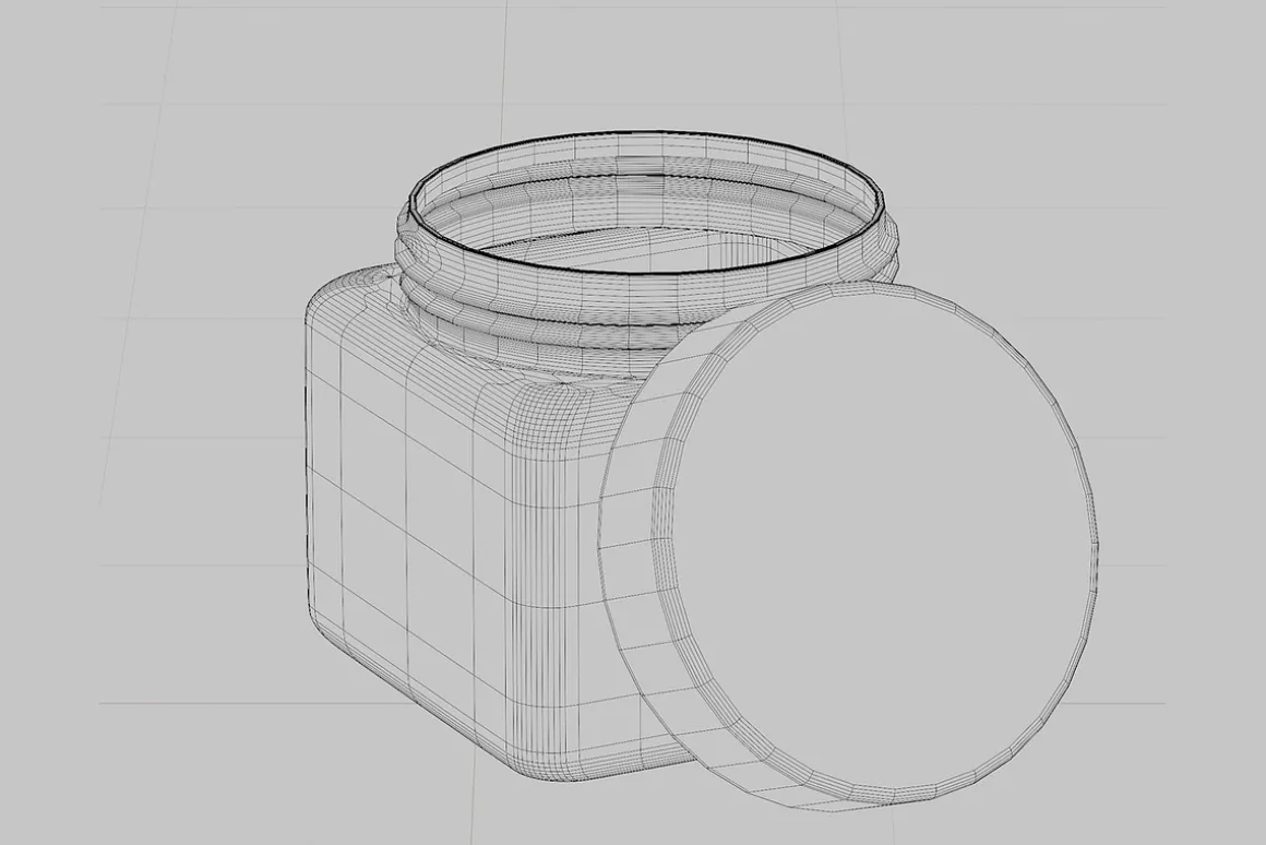 Cream jar 03