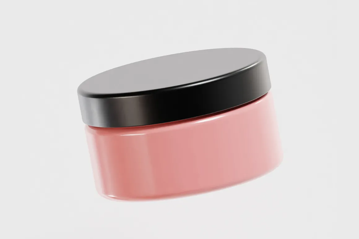 Cream jar 3d model