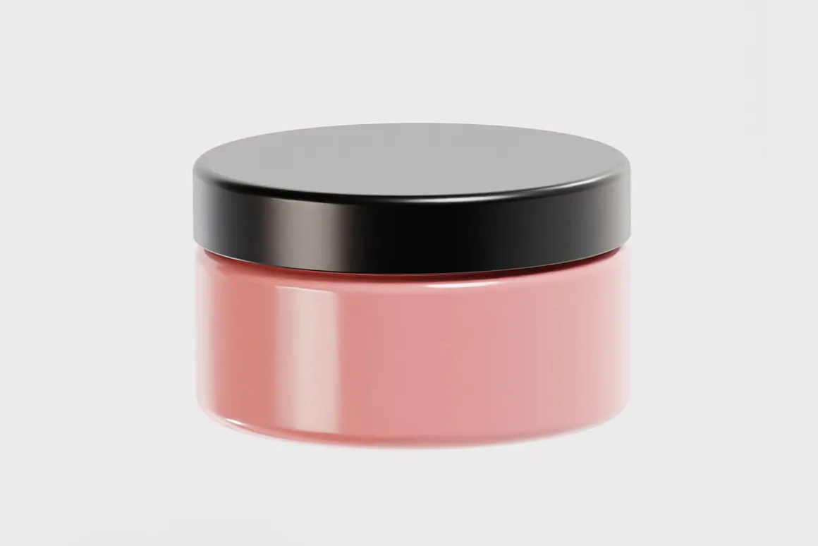 Cream jar 3d model