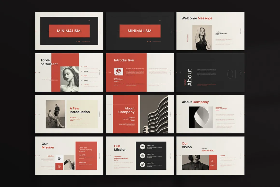 Creative Minimal Presentation Canva