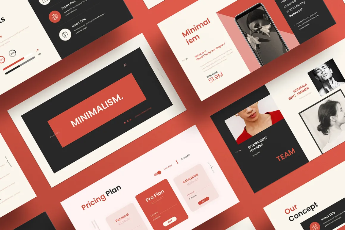 Creative Minimal Presentation Canva