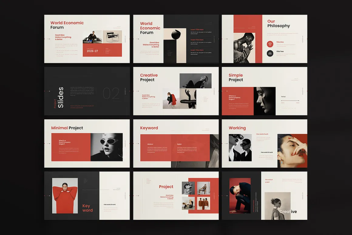 Creative Minimal Presentation Canva