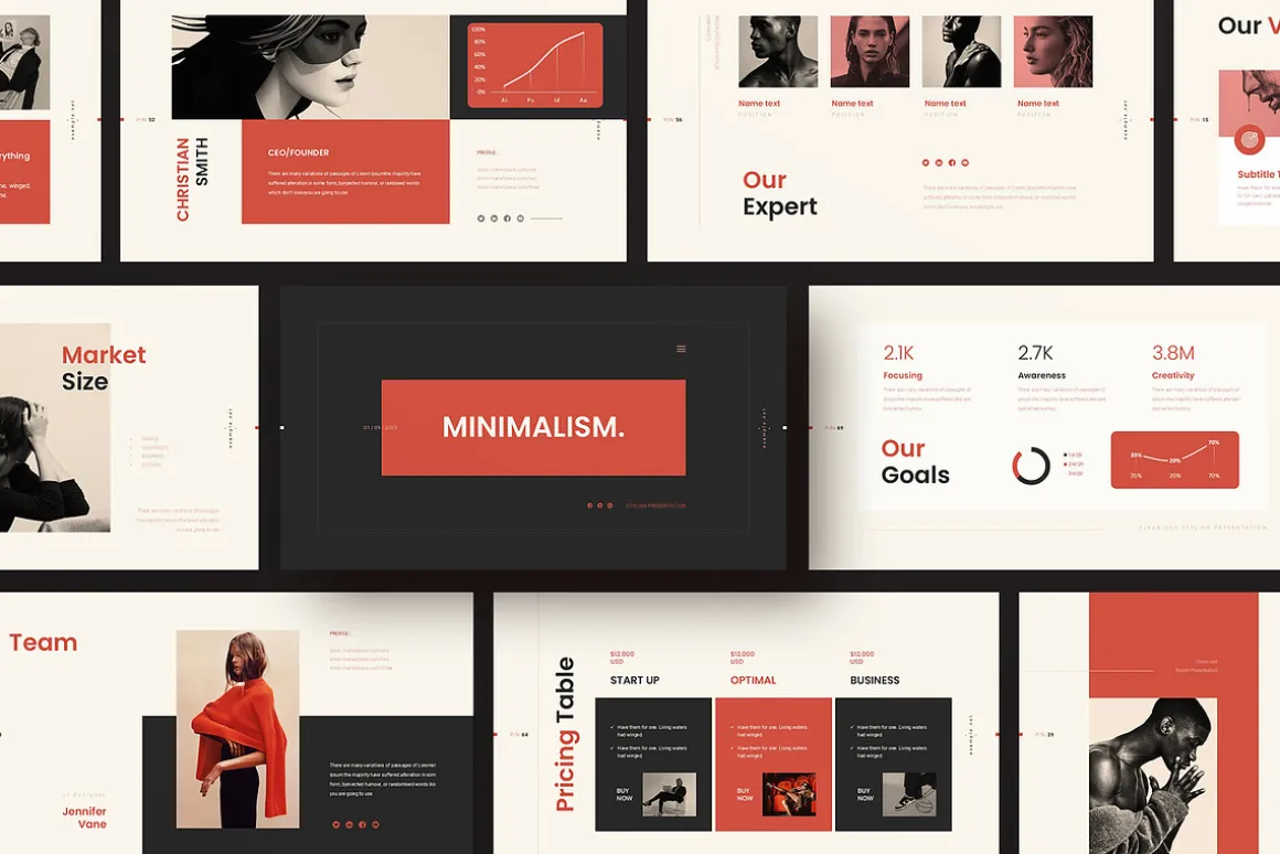 Creative Minimal Presentation Canva