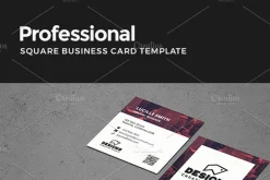 Creative Square Business Card