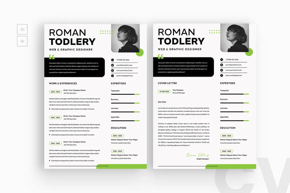 Creative Design Resume CV