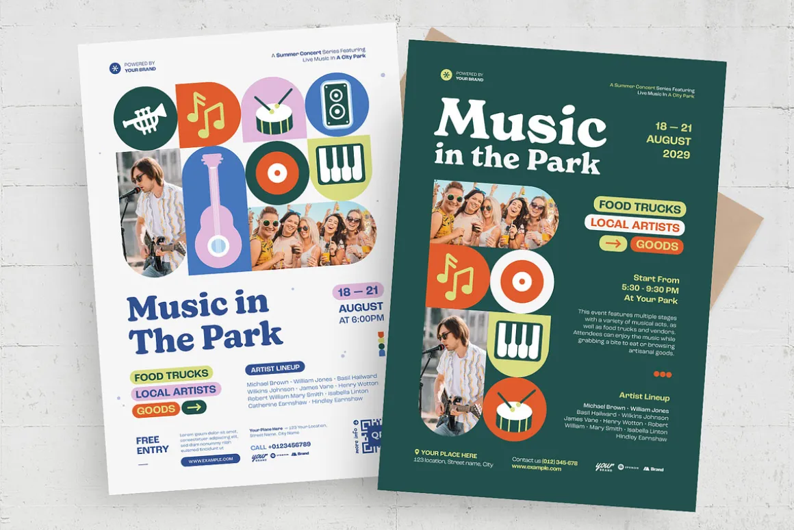 Creative Music Event Flyer Template